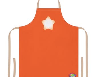 Dandy World inspired Caramel Sprout cosmo skin, Star Apron, roblox game, Cooking Gift, Kitchen Accessory, Baking Gear, Party Wear