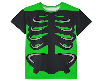 1x1x1x1 inspired forsaken, roblox game, cosplay, Kids black Skeleton Sports Jersey, Halloween Costume, Youth Sportswear, Gifts, AOP Jersey