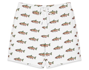 Rainbow Trout Swim Trunks | Men's Fishing Swim Shorts