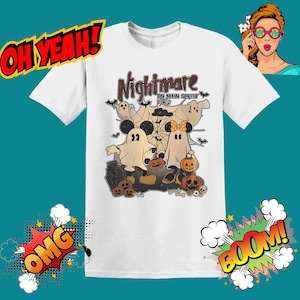 Disney, Halloween, Ghost, On Main Street, Nightmare, Men Women Unisex T shirt, T-shirt, Tshirt MU88