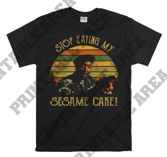 Captain Wanta Stop Eating My Sesame Cake Vintage Men Unisex T