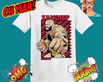 Zangief, Street Fighter, Retro Game, Men Women Unisex T shirt, T-shirt, Tshirt MU77