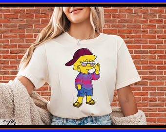 Cool Cartoon Girl Shirt 90s Aesthetic Tee Retro Streetwear Hoodie Vintage Style Yellow Character Top Sassy Girl Gift Idea OP122