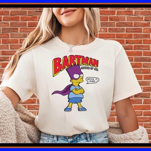 Tee Shirt Vintage Bartman - Etsy