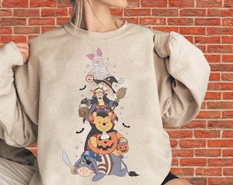 Vintage Winnie the Pooh Funny Halloween Shirt | Disney Mickey's Not So Scary Party Halloween Costume | Disney Spooky Season Shirt R974