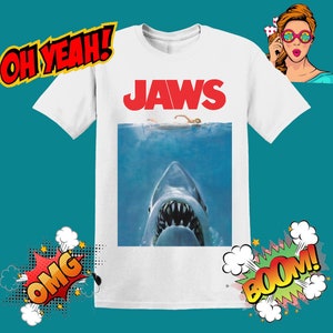 Jaws Movie Shirt Jaws From Below Youth T-Shirt - Ultrasoft