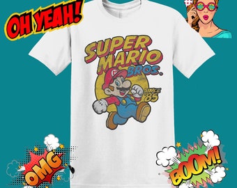 Super Mario Retro Since 85&#39; Men Women Unisex T shirt, T-shirt, Tshirt MU62