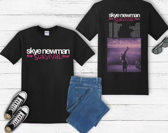 Skye Newman Survival Tour 2026 T-Shirt UK Concert Dates Tee | Double Sided Printed Shirt | Adult & Kids Music Tour Merch Gift A1