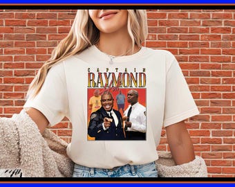 Captain Raymond Holt Shirt Brooklyn Nine Nine Vintage 90s Bootleg Tee Funny B99 Fan Gift Retro Sitcom Apparel Andre Braugher Tribute OP198