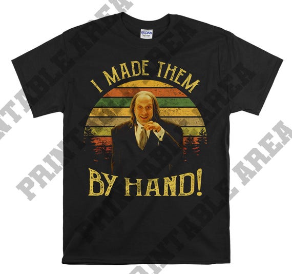 Scary Movie I Made Them by Hand Vintage Men Unisex T Shirt, T