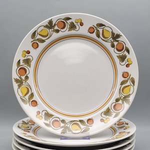 Vintage Pickwick by Franciscan  Franciscanware Dinner Plates Mid Century Modern Dish Set MCM Kitchen Retro Botanical Fall Thanksgiving Table
