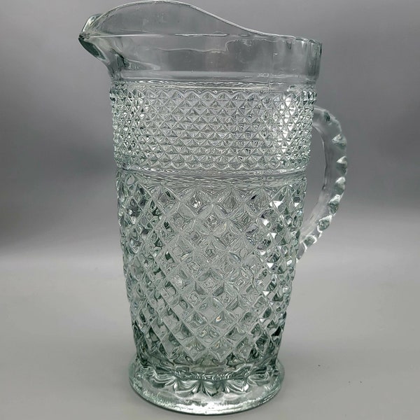 Vintage Anchor Hocking Wexford Large Water Pitcher McM Vintage Barware Vintage Glassware Mid Century Barware Serving Pitcher