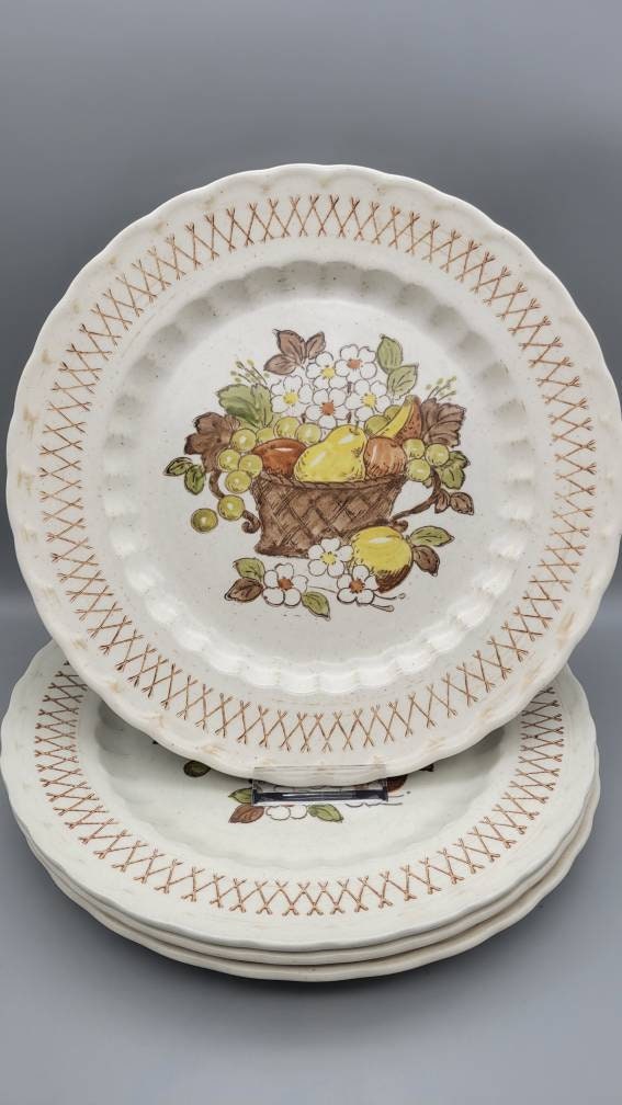 Set of 4 Vintage Metlox Poppytrail Vernon Ware California Pottery 