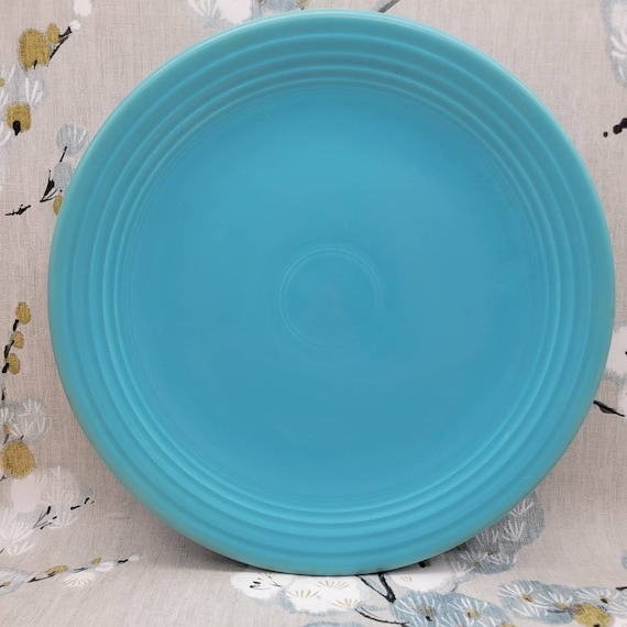 Vintage Homer Laughlin Fiestaware Vintage Fiesta Chop Plate Charger Turquoise Fiesta Plate Art Deco Style Vintage Fiesta Ware Platter Plate Etsy