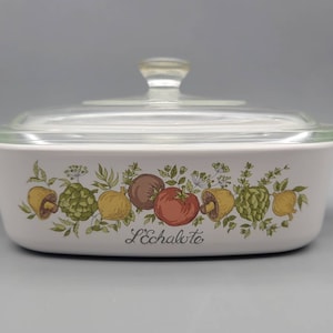 Vintage Corning Ware Spice of Life Centura Square Lidded Casserole Dish Vintage Corningware Casserole Dish vintage corelle spice of life