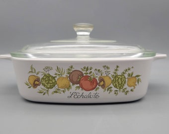 Vintage Corning Ware Spice of Life Centura Square Lidded Casserole Dish Vintage Corningware Casserole Dish vintage corelle spice of life