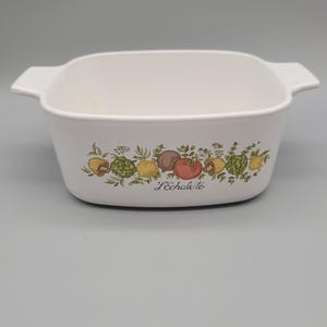 Vintage Corning Ware Spice of Life A- 1 1/2-B Centura Square Casserole Dish Vintage Corningware Casserole vintage corelle spice of life