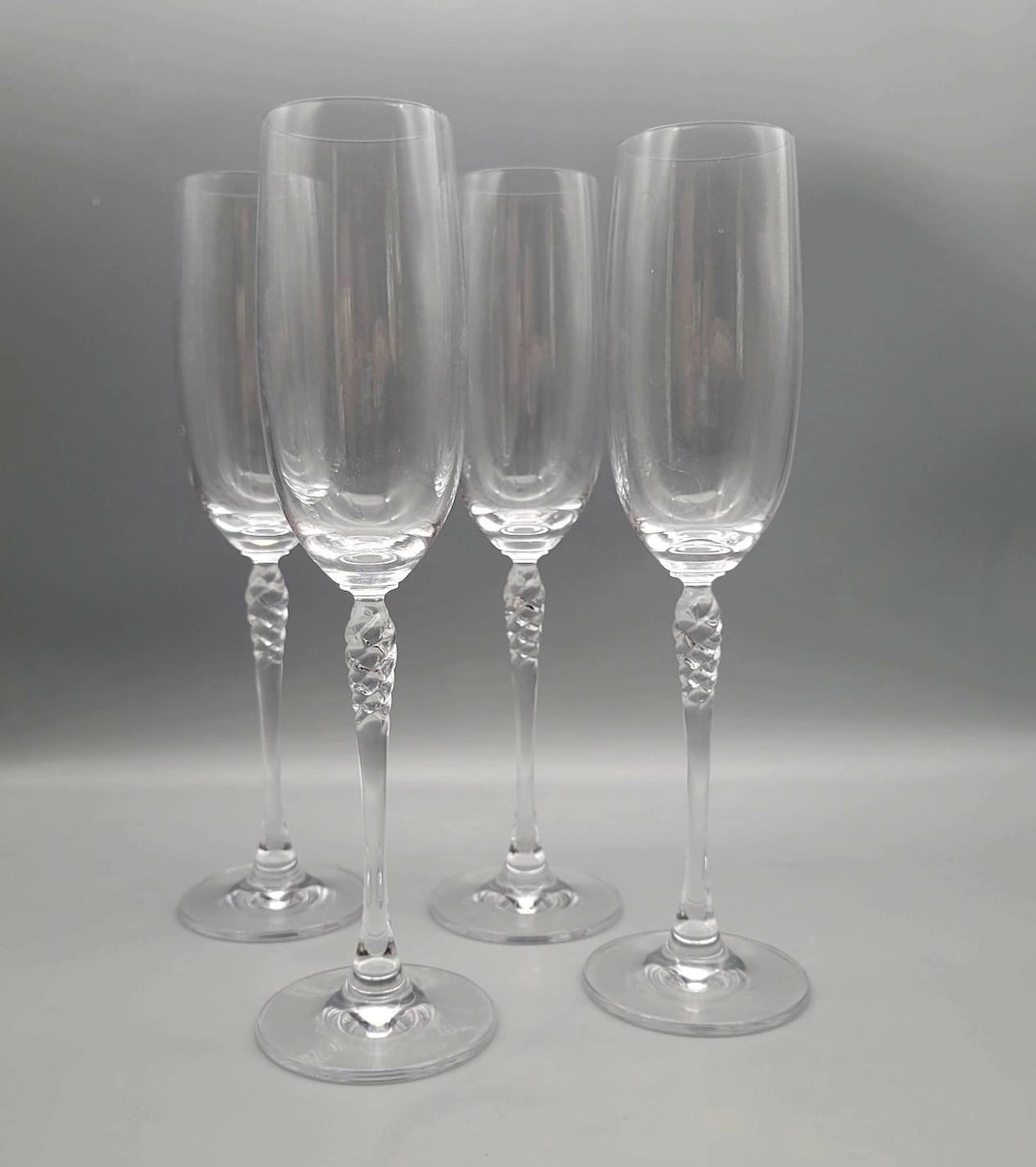 Vintage Mikasa Champagne Flutes Gabrielle by Mikasa Fluted Champagne