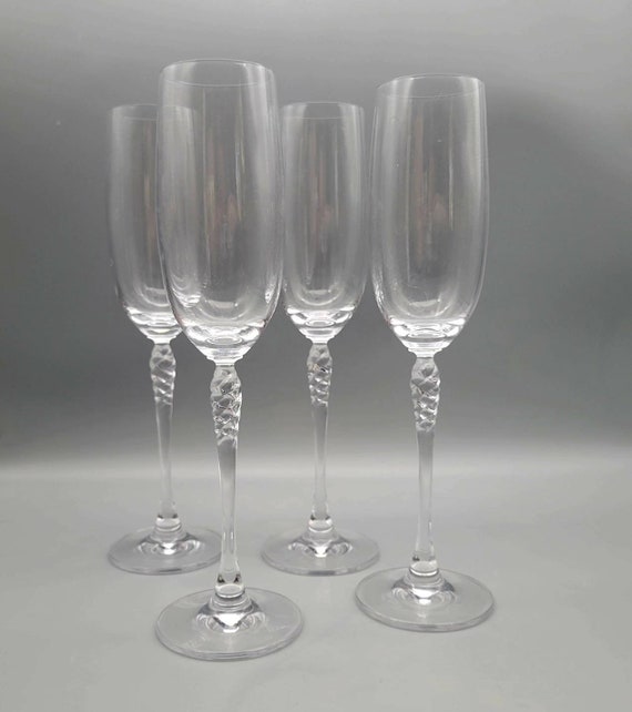 Mikasa Uptown Champagne Flute / Vintage Mikasa Uptown Champagne Glass /  Wedding Toasting Flute / Mikasa Uptown Champagne Replacement Glass 
