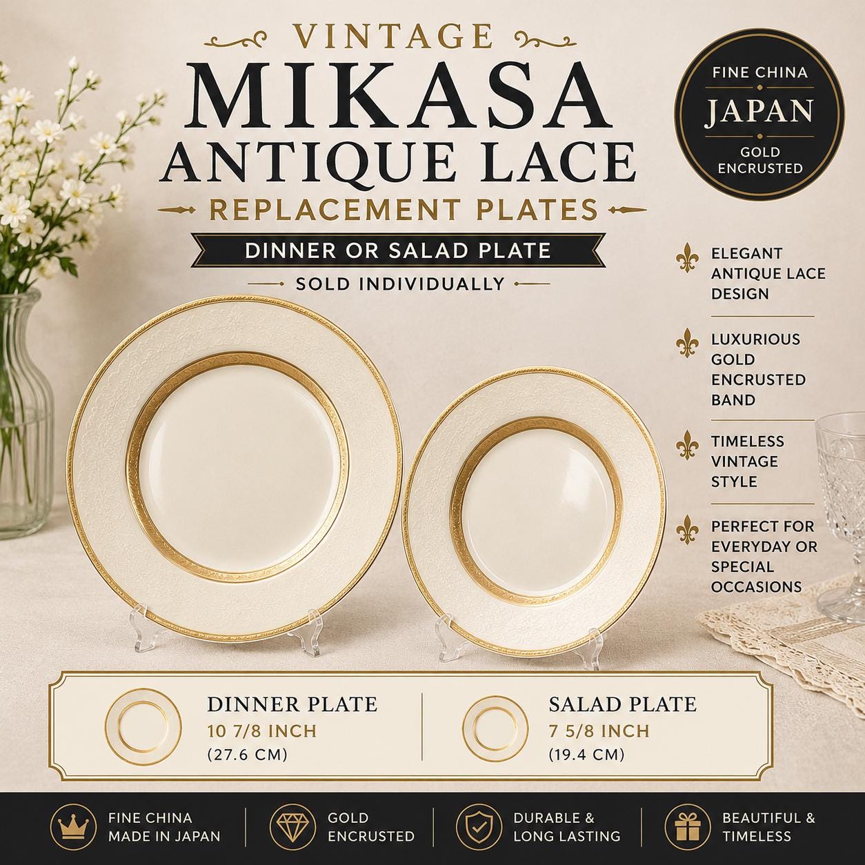 Mikasa Antique Lace China - Etsy