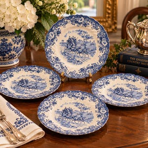 Staffordshire Hunting Scene China - Etsy