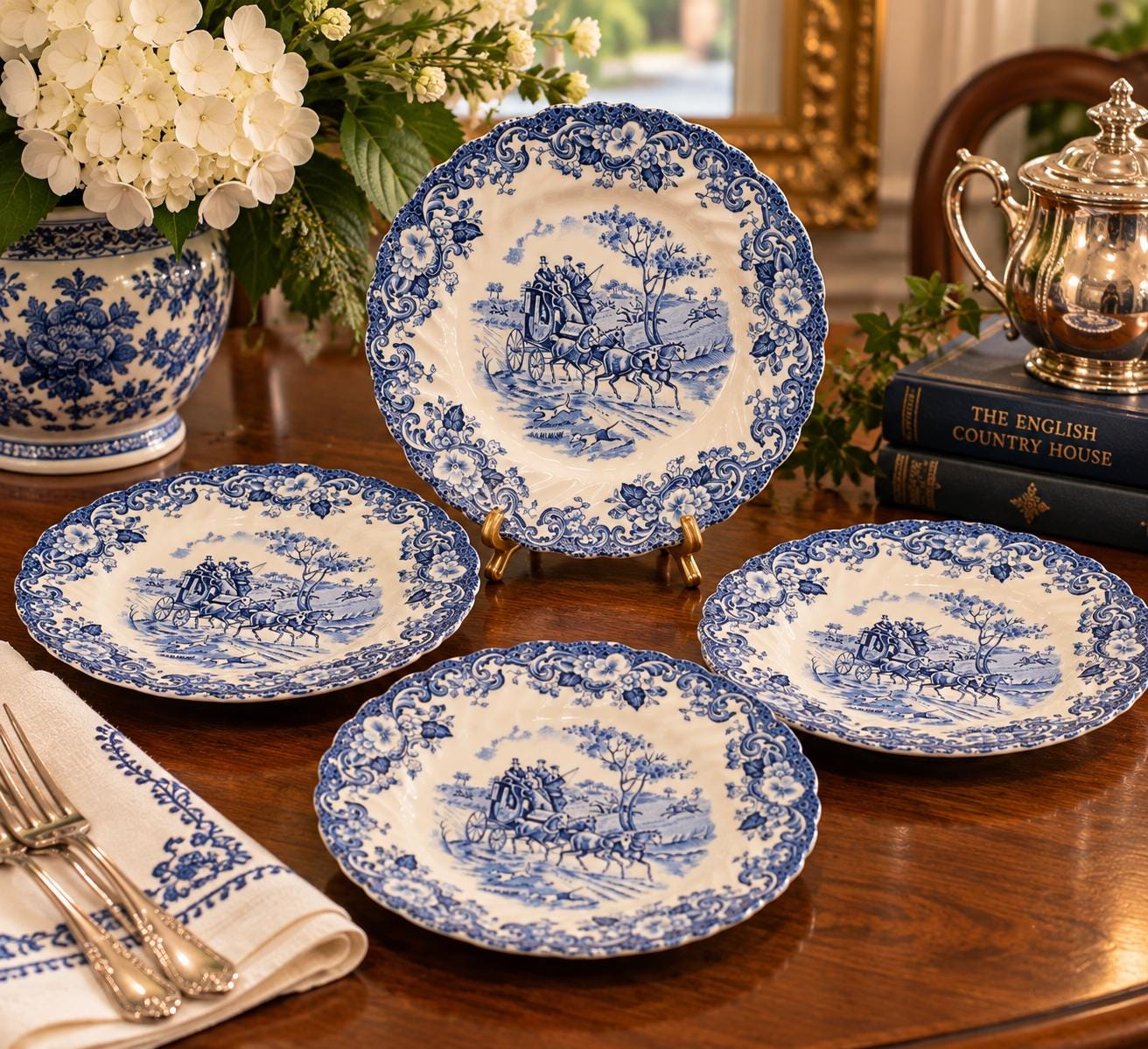 Vintage Hunting Dinnerware - Etsy