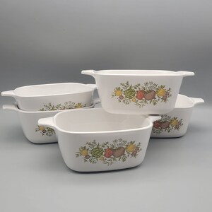 Vintage Corning Ware Spice of Life Centura Petite Pan Individual Casserole Dish Vintage Corningware Square Baking Dish Holiday Entertaining