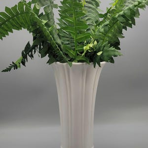 Homer Laughlin Vintage Fiesta Ware White Medium 9&quot; Flared Flower Vase 50% off Vintage Fiestaware Art Deco Home Decor Vintage Fiesta Vase
