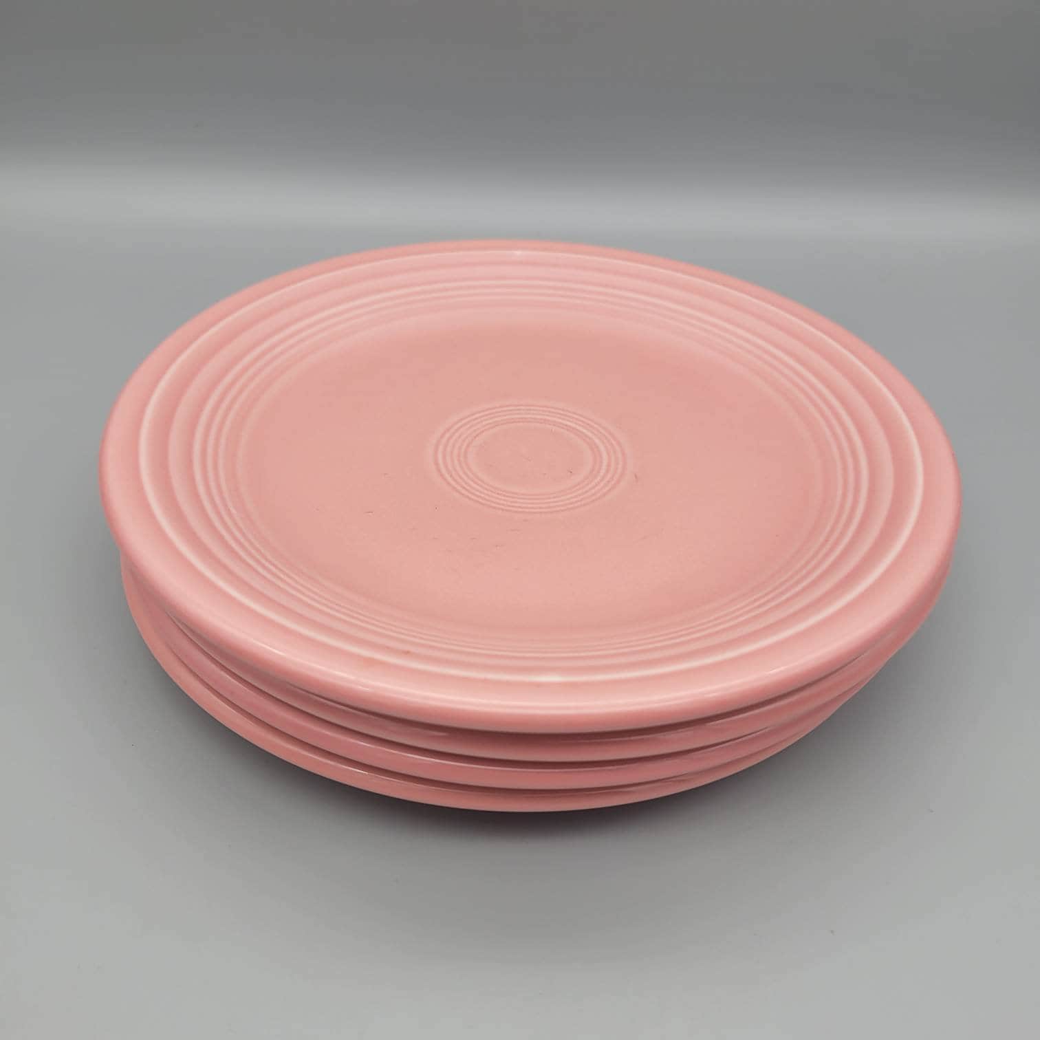 Vintage Homer Laughlin Fiesta Ware Rose Salad Plate Dessert Plate