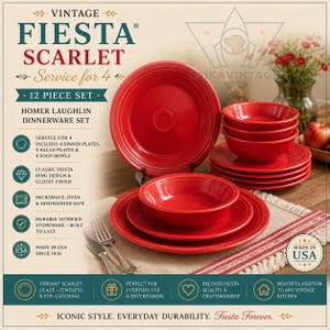 Vintage Dinner 4 Piece Dinner Service - Etsy