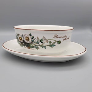 Vintage Villeroy and Boch Botanica Gravy Boat Sauce Boat Vintage Porcelain Serveware