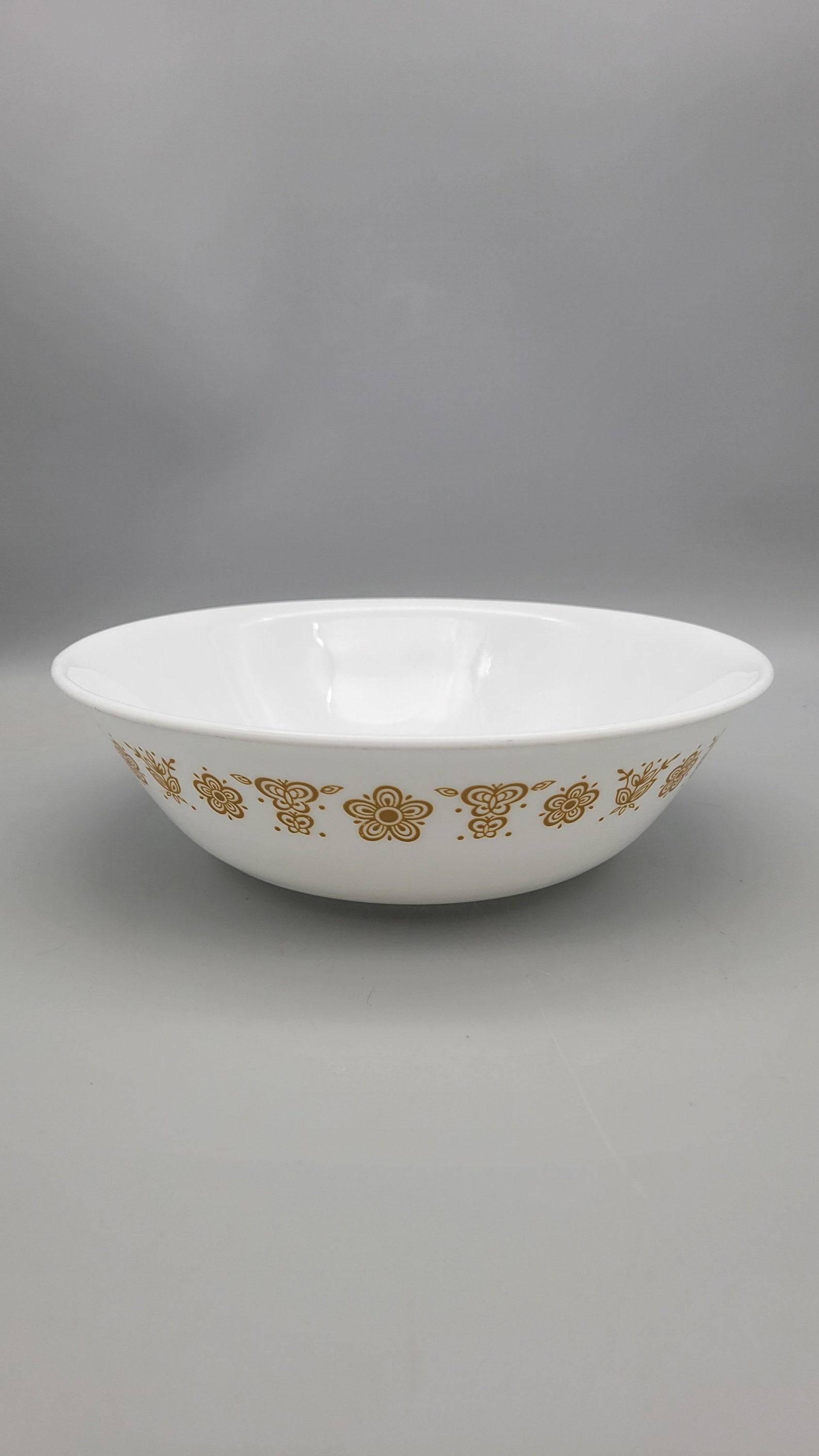 Vintage Corelle Butterfly Gold Serving Bowl Vintage Golden Butterfly ...