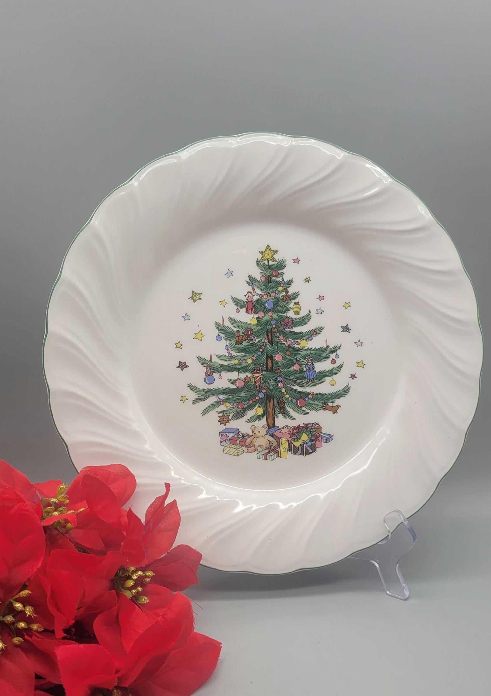 Nikko Christmastime Cheese Snack Board Vintage Ceramic