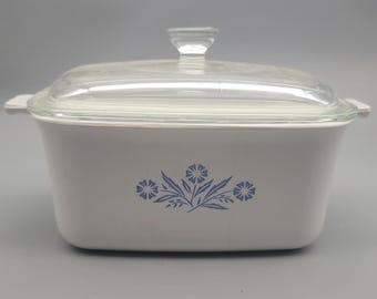 Vintage Corning Ware Blue Cornflower 1.5 Quart Casserole Dish P-4-B Vintage Corningware Corelle Retro Cookware Vintage Kitchen