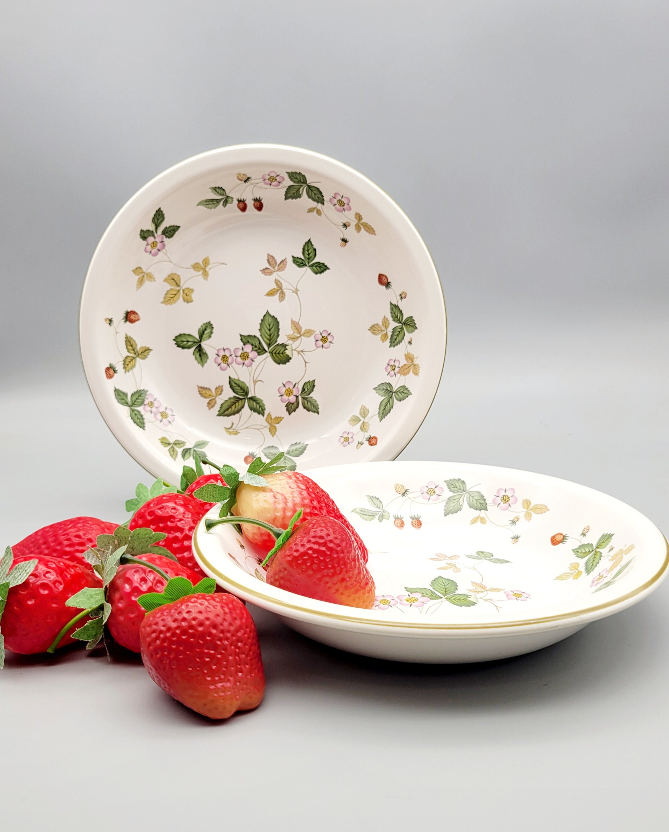 Wedgewood Wild Strawberry China - Etsy