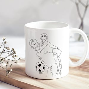 Godfather mug / Personalized mug / Personalized cup / Godfather gift / Gift idea / Photo mug / Photo gift / Line art mug /