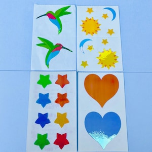 Bundle of 4 Vintage 1980's Mrs Grossman's Pearlescent Sticker Mods