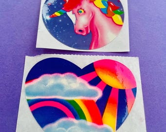 2 x Adesivos Vintage Lisa Frank