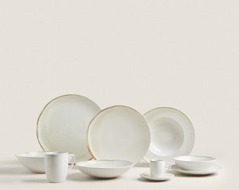 Handmade Organic Ceramic Dinnerware Sets for 1-6-12 Persons gifts for, Gifts for a lifetime