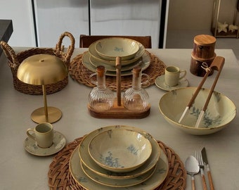 Geschirr-Sets Keramik, Steingut Geschirr und Becher-Sets für 1-6-8-12 Personen Geschenke für, Geschenke für ein Leben, Essen und Servieren