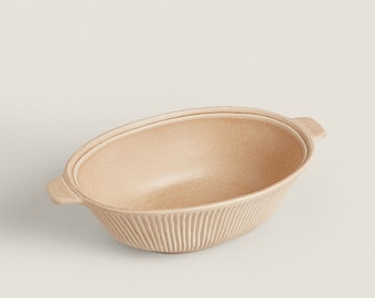 This salad bowl with handle is best for washing in the dishwasher, made of handmade ceramics and decorated with organic pottery gifts for,