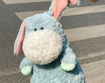 45 cm nouveau mignon petit oreiller en peluche âne