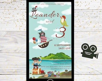 Children's birthday invitation | E-Card birthday invitation | Birthday invitation | digital children's birthday invitation | Birthday invitation