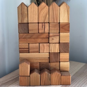 set of wooden blocks, moncessori toys,children&#39;s room decor,wooden cubes