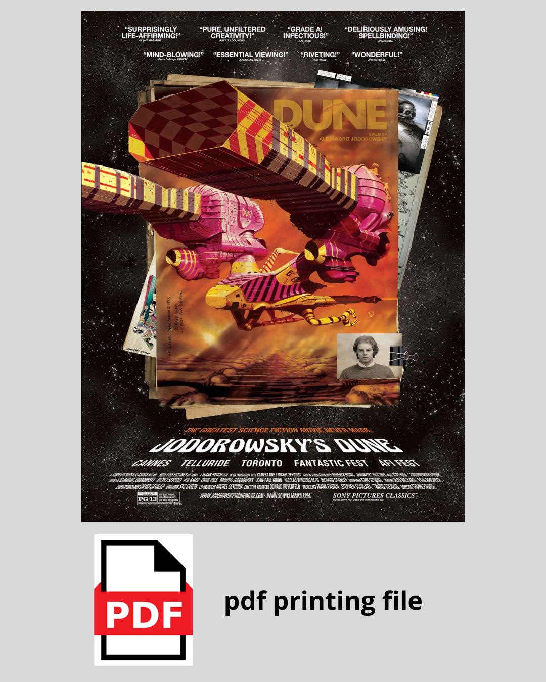Jodorowsky's Dune - Poster 30 X 40 - Etsy