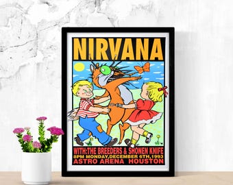 Kurt Cobain - Live on Stage - Nirvana - Officially Licensed GIANT