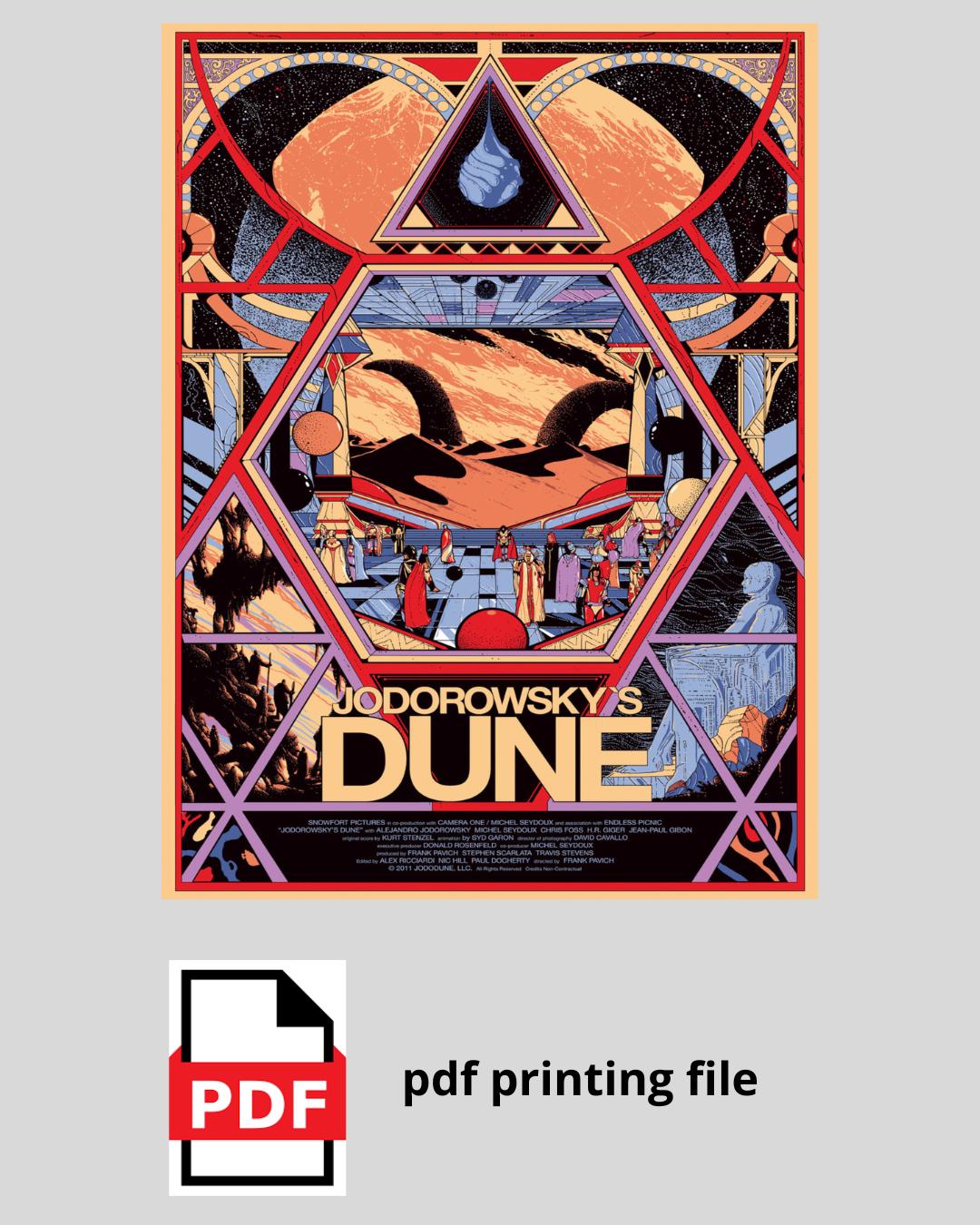 アレハンドロ・ホドロフスキー DUNE 海外版 A3 ポスター