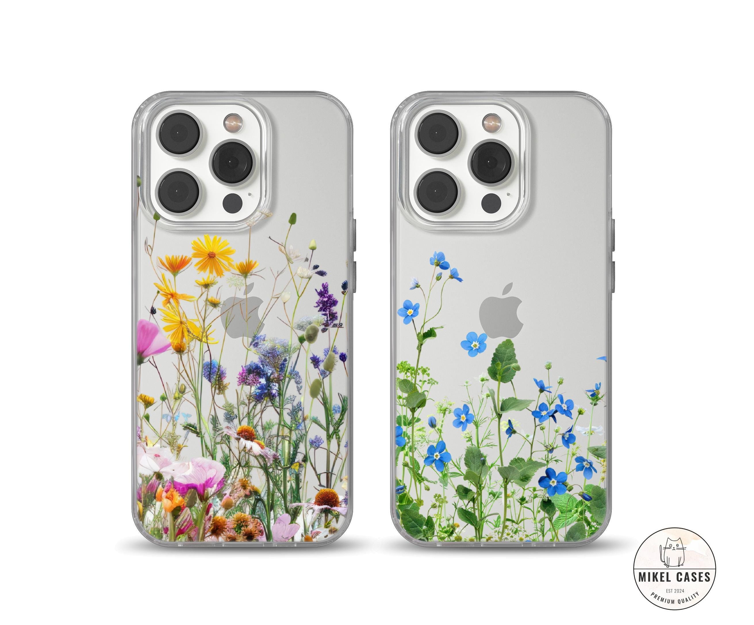 Wild flowers Clear Phone Case Transparent cover for iPhone 16e, 14, 13, 12, 11, SE, Samsung S25, A15, S21, S23 Ultra, Google pixel 8, 9a, 9