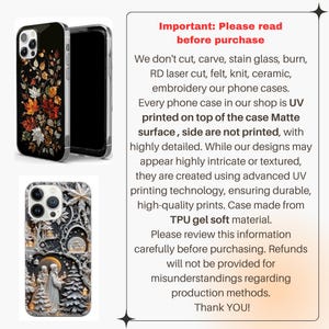 Wild flowers Phone Case Embroidery cover for iPhone 16, 14, 13, 12, 11, SE, Samsung S25, A15, S21, S23 Ultra, Google pixel 8, 9 Pro image 10
