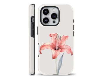 Tiger Lily TOUGH Phone Case Floral Cover for Iphone, Samsung